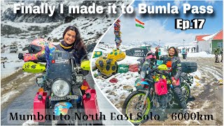 Mumbai to Bumla pass 15200ft || Chinese army mil gai || RiderGirl Vishakha