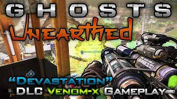 "Unearthed" Devastation DLC Map | MW3 Dome Remake! Venom-X Gameplay! (CoD Ghosts Xbox One)
