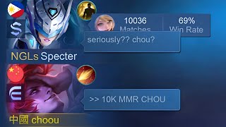 TROLL PRANK CHOU in RANKED !! i didn’t expect this 🤣 - Mobile Legends screenshot 2