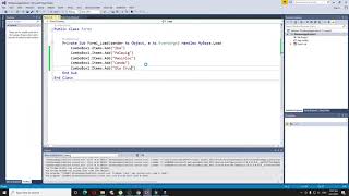 How to use ComboBox and ListBox in Visual Studio Programming