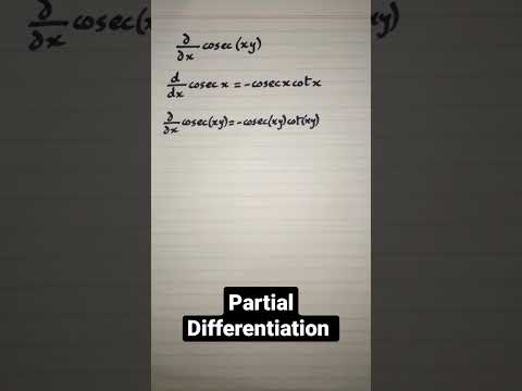 Partial Derivative of