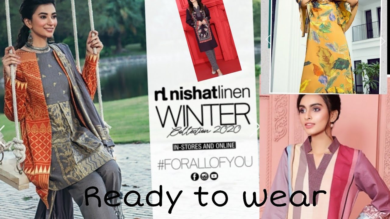 Nishat linen winter collection 2020, Ready to wear khaddar collection YouTube
