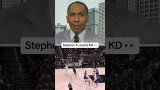 Stephen A. would LOVE a KD and Jalen Brunson team up in New York 👀 #shorts