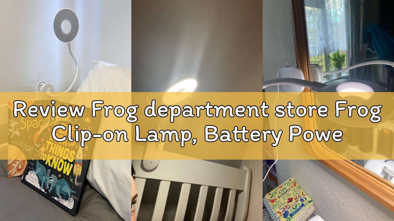 Review Frog department store Frog Clip-on Lamp, Battery Powered Reading Light with 3 Brightness Leve