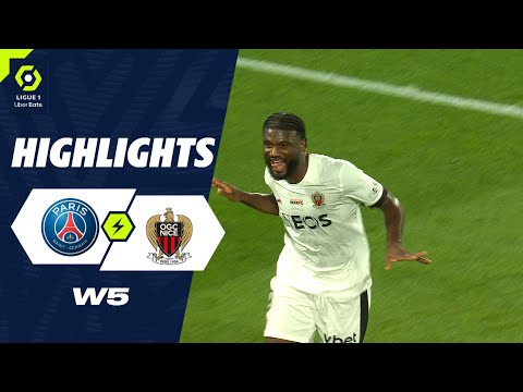 PARIS SAINT-GERMAIN - OGC NICE (2 - 3) - Highlights - (PSG - OGCN) / 2023-2024