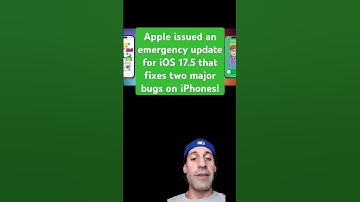 #apple issued an #emergency update for #ios17 that fixes the #photos and #imessage issues! #bug #fix