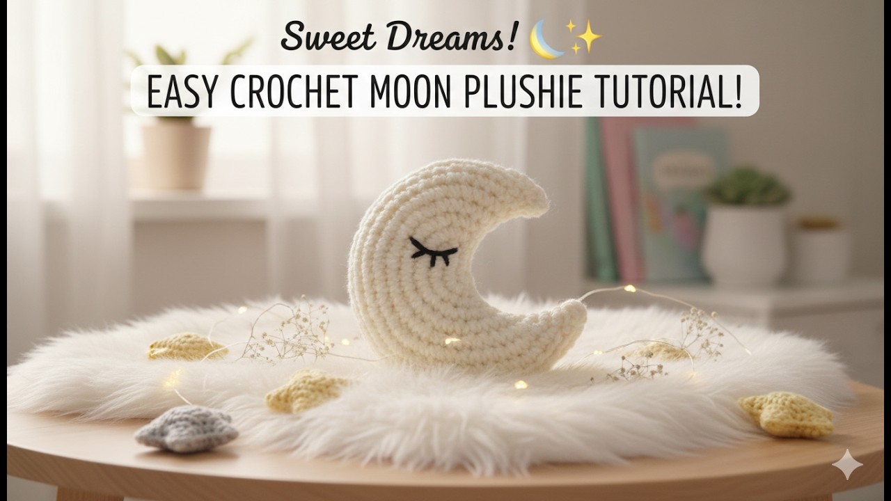 DIY Sleepy Moon Plushie 🌙💤 | Aesthetic Ramadan Decor Ideas 🌙🧸