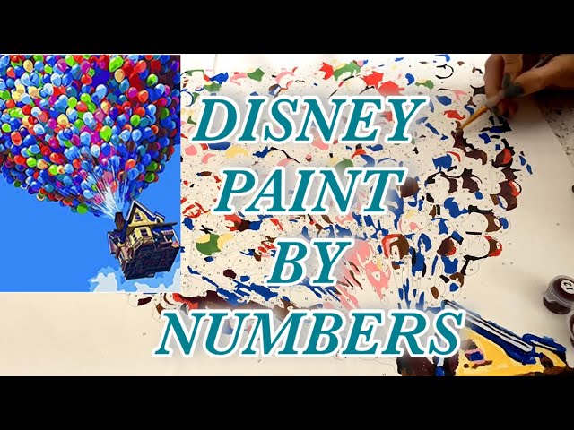 Paint By Numbers Timeplapse, Speed Paint, Disney Pixar UP