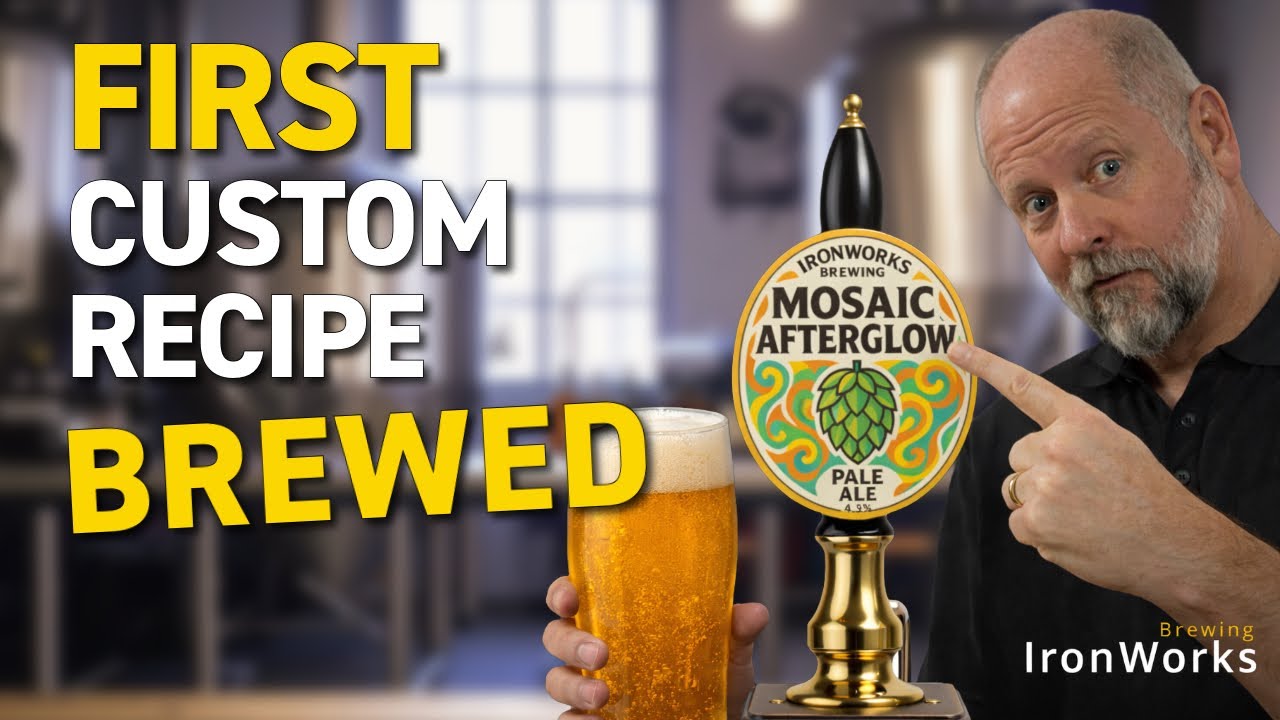 Мой ПЕРВЫЙ оригинальный рецепт! | Светлый эль Mosaic + сухое охмеление без кислорода