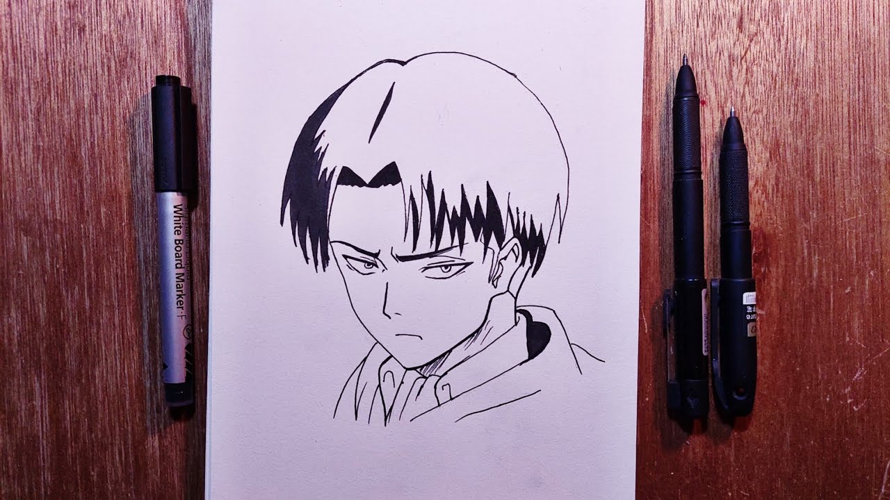 How to Draw Levi Ackerman – Easy Step-by-Step Drawing Tutorial