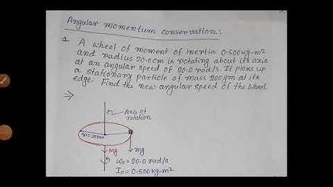 Problems and solutions: Angular momentum and energy conservation