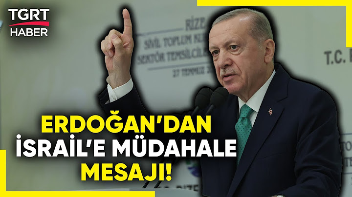 Erdoğan'dan İsrail Açıklaması: 'Libya'ya Karabağ'a Nasıl Girdiysek Oraya da Gideriz' - TGRT Haber