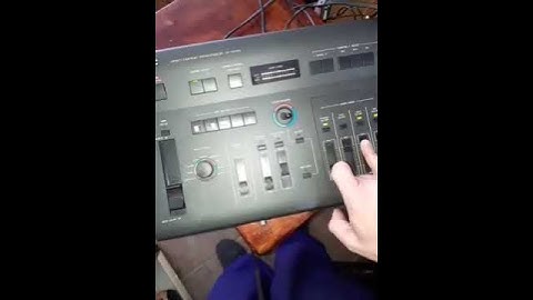 JVC JX-SV55 Video Editing Processor basic operation