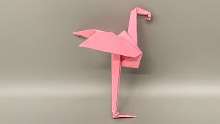 Origami Flamingo || Easy Origami Bird
