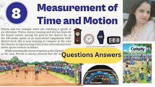 Measurement of Time And  Motion Class -7 Science Curiosity | Chapter -8 | Questions -Answers 