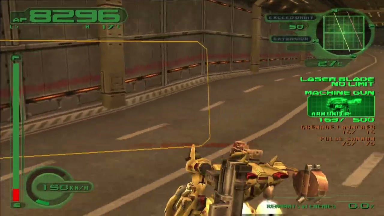 Armored core 3 - Retroachievements - Escort Transport - S rank - Hard mode