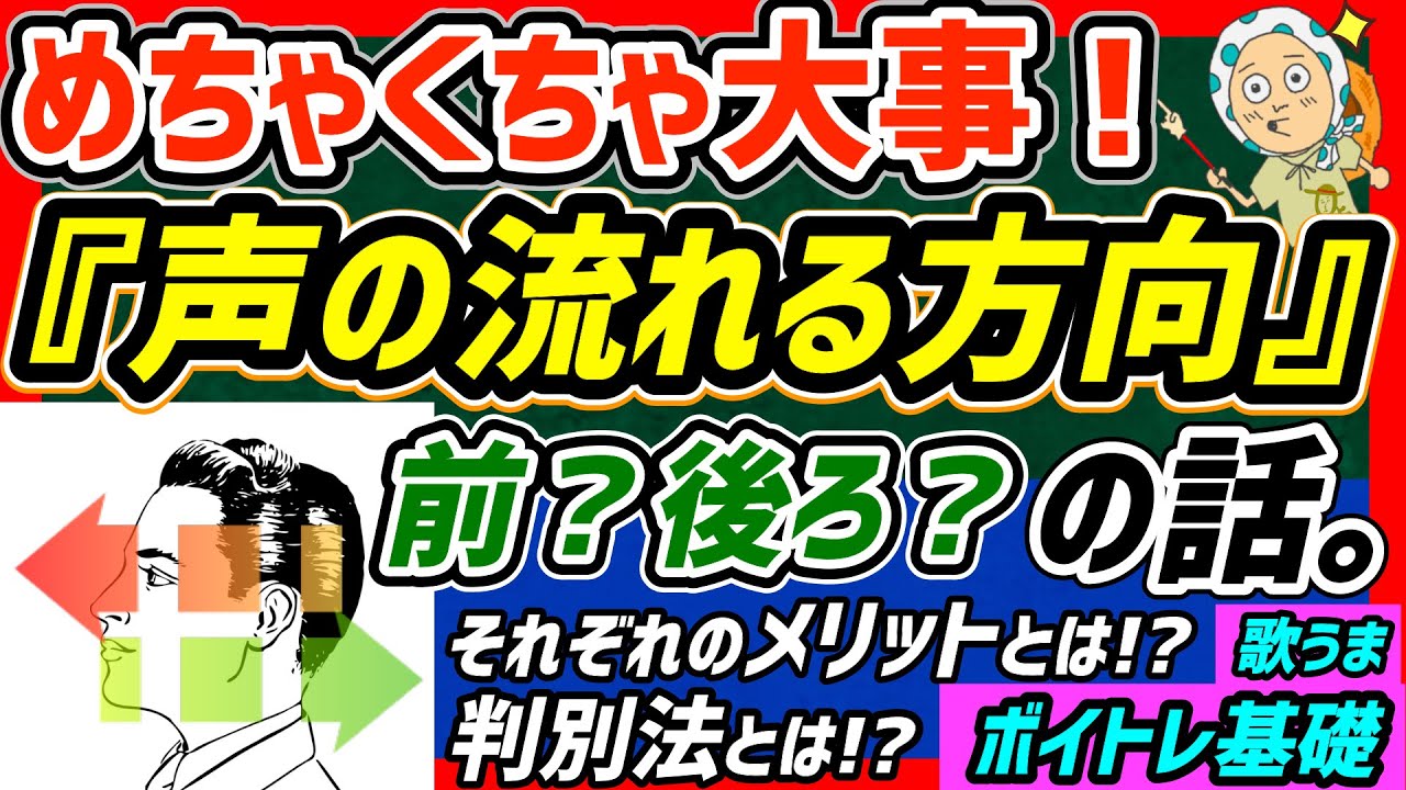 【ボイトレ】超重要！前？上？後ろ？歌声を出す方向の話【ボイストレーニング/ミックスボイス】