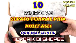 10 Rekomendasi Sepatu Formal Pria Kulit Asli Original Zeintin Terbaik Di Shopee