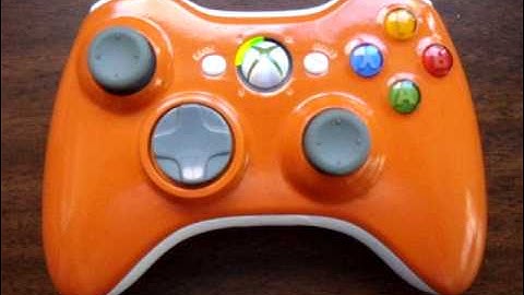 Orange Xbox 360 controller