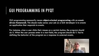 Module # 12 Python and developing GUI
