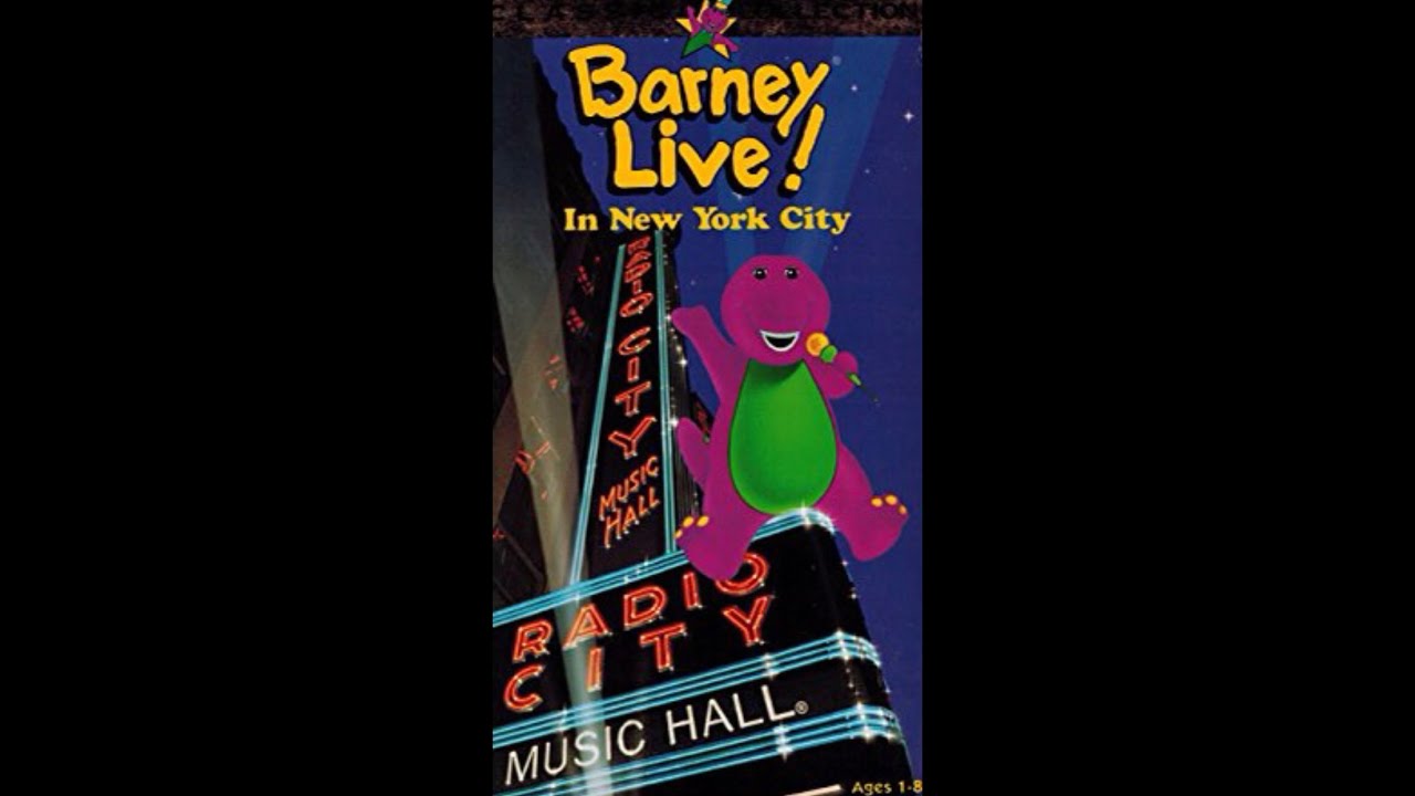 Opening & Closing To Barney Live! In New York City (1994 VHS 