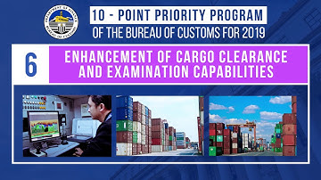 10-Point Priority Program of the Bureau of Customs for 2019