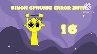 Simon sprunki error 28th