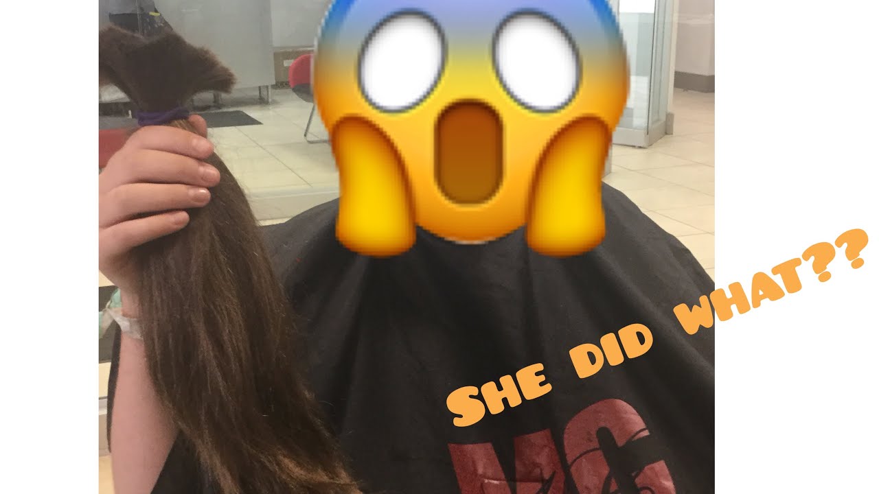 MY SISTER SHAVED HER HEAD!! (not click bait)