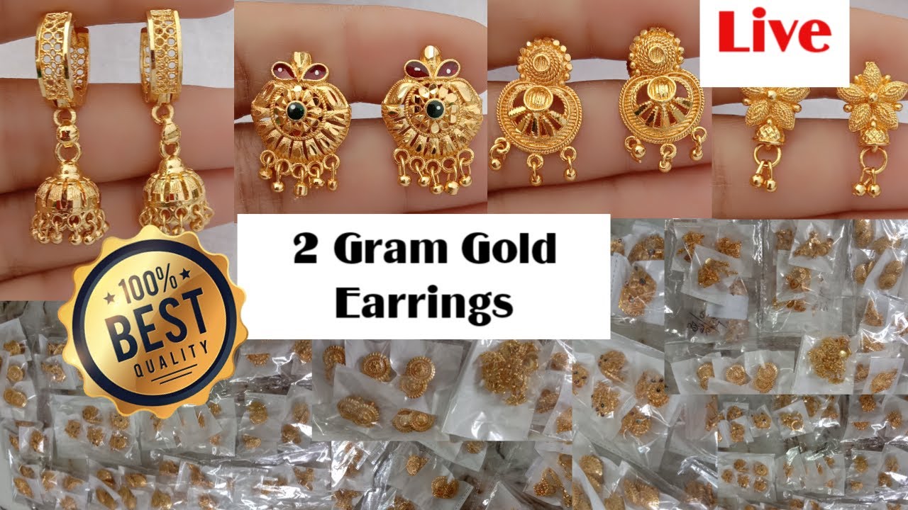 Buy Trending One Gram Gold Earrings For Ladies and Girls (Western) at  Amazon.in