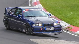 NÜRBURGRING Epic BMW E36 Compilation 2022! Coupe, Limo, Touring, Compact