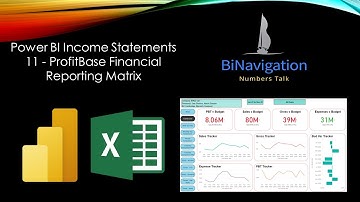 Power BI Income Statements 11 -  ProfitBase Financial Reporting Matrix