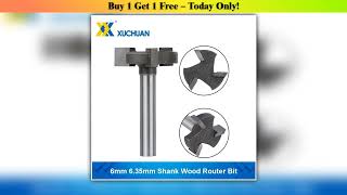 Hot Picks Spoilboard Surfacing Router Bit 6mm 6.35mm 12.7mm Shank Slab Flattening Router Bit T-Slot
