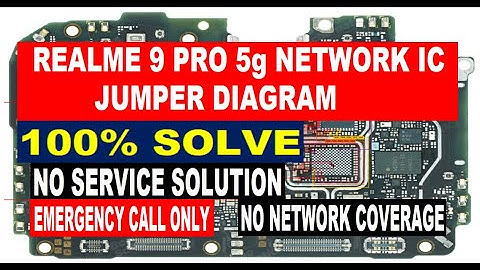 Realme 9 Pro 5g Network IC Jumper Diagram | No Service | No Network Coverage | Emergency Call