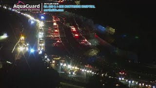 Major I-285/400 project begins, lane closures cause heavy traffic back up