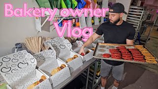 Day in the life of a BAKERY OWNER / Shipping Sugar Cookies Bouquets / Shrink wrapping EP: #03