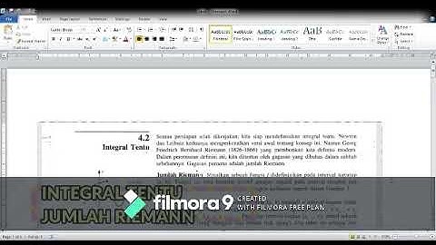 Integral Tentu : Jumlah Riemann menggunakan aplikasi Geogebra