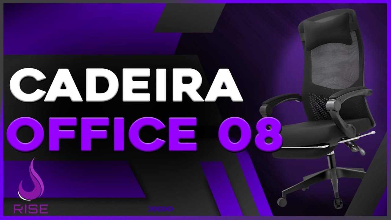 CADEIRA OFFICE 08 - RISE MODE - RM-CO-08-BK - YouTube