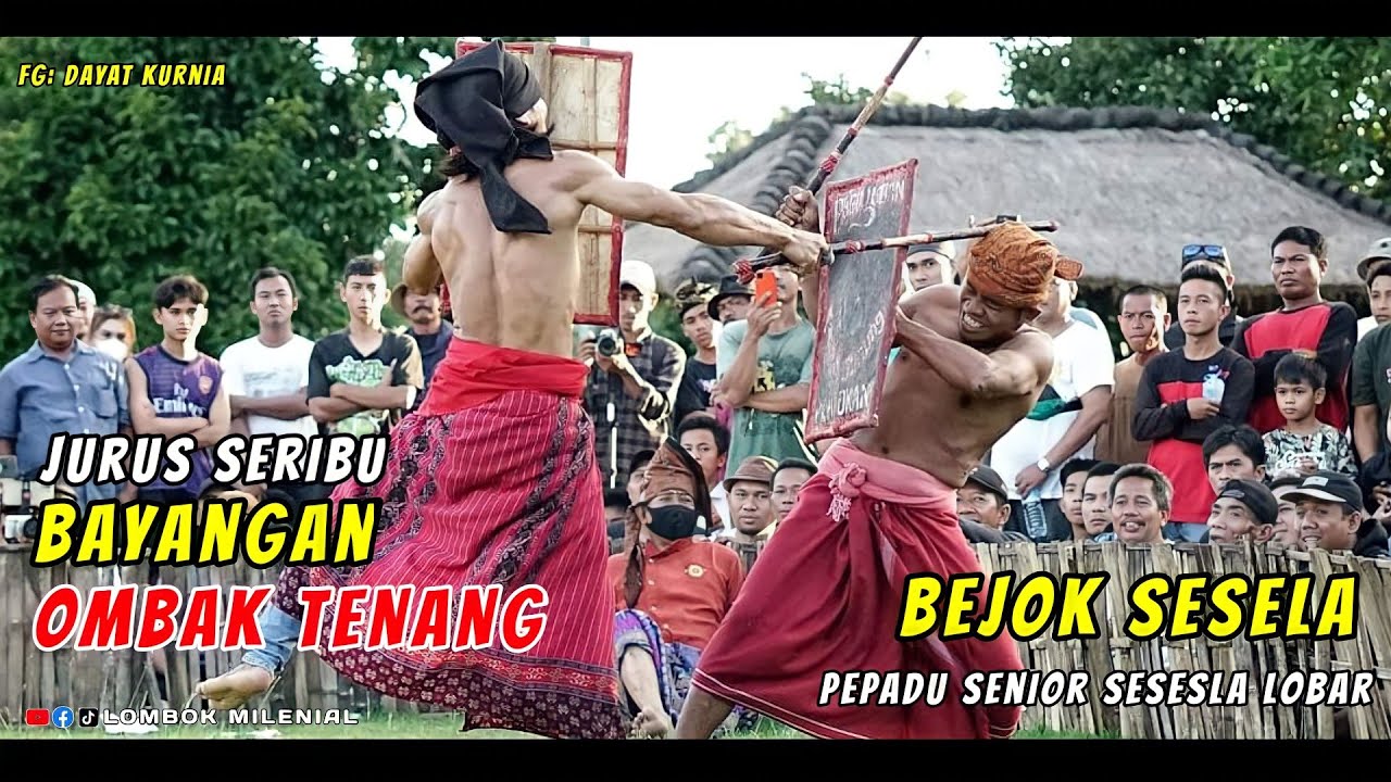 Jurus Seribu Bayangan OMBAK TENANG Saat Hadapi BEJOK SESELA Di Penutupan Peresean Mayura 2023