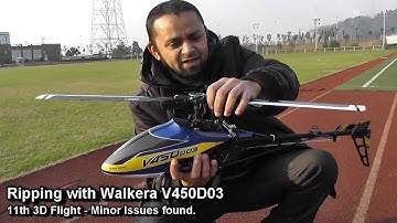 Ripping with Walkera V450D03 - Minor issues found