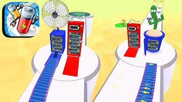 Battery Run 3D ​- All Levels Gameplay Android,ios (Levels 141-142)