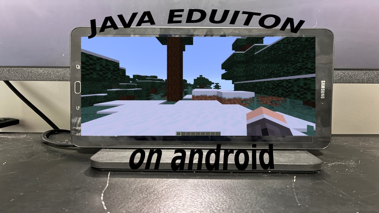 Running Minecraft java on a 11 year old tablet - YouTube