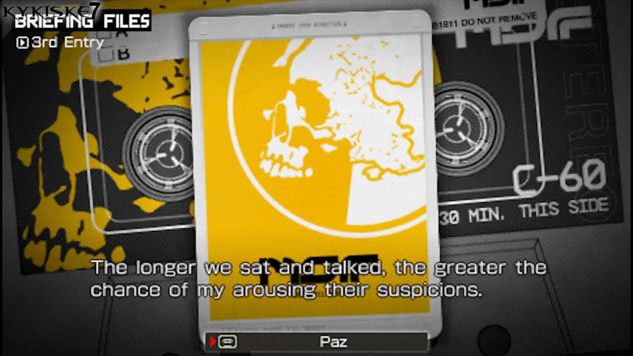 MGS: Peace Walker - Paz Diary - 1st, 2nd ,3th & 4th Entries - YouTube