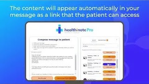 Healthinote demo: how to create a health information prescription