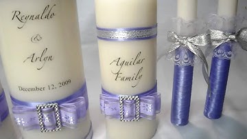 Unity Candle for wedding by Tiffany Novelty