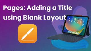 Pages: Adding a Title using Blank Layout