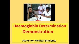 Haemoglobin Determination l Practical l Hb Determination l Sahli's Method