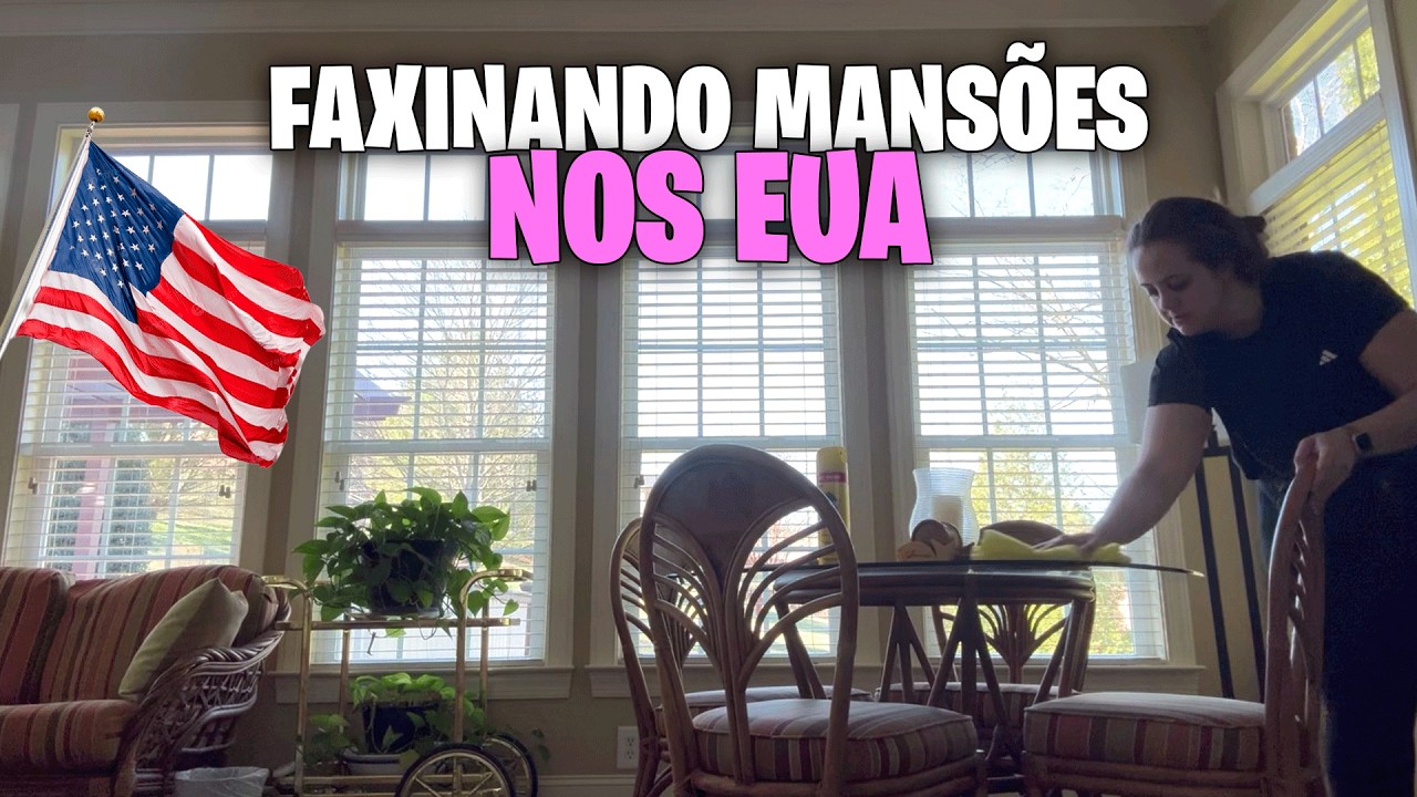 FAXINA NOS EUA 🇺🇸 | LIMPEI DUAS CASAS NO MESMO DIA (UMA ERA UMA MANSÃO)