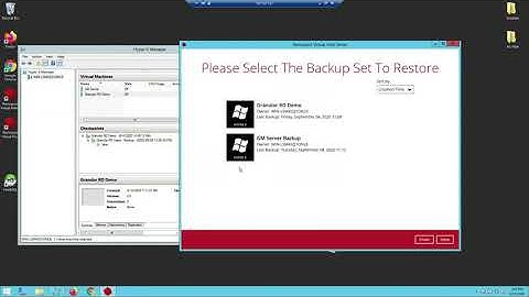 Retrospect Virtual - Run Direct on Hyper V