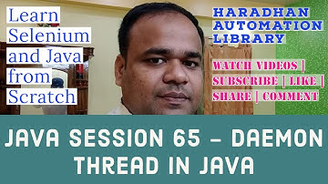 Java #65 - Daemon Thread in Java