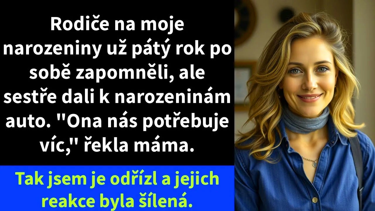Ten dortík od Niny měl být jen milý gesto. Kolem oběda přišla s plastovou svíčkou, zapíchla ji do čokoládovýho muffinu a řekla: „Všechno nejlepší, nezapomněli jsme.“ Zasmála jsem se, sfoukla ji a...